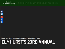 Tablet Screenshot of elmhurststpatsparade.com